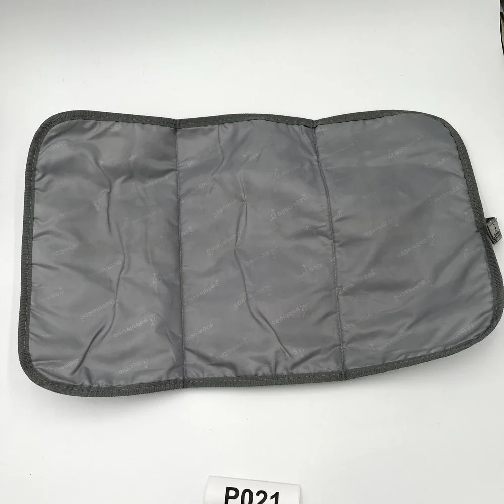 Babbleroo Baby Changing Mat Pad Slate Wolf Gray Portable Travel Cushion FLAWED
